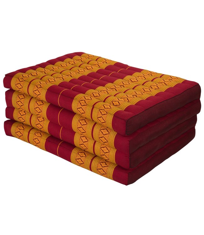 Thai Cushion Mattress 4-folded 80x200x8cm Mat Cushion XXXL Thai Orange