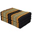 Matelas Thaï Pliable en Coton et Kapok XXXL - 80x200cm - Noir Orange