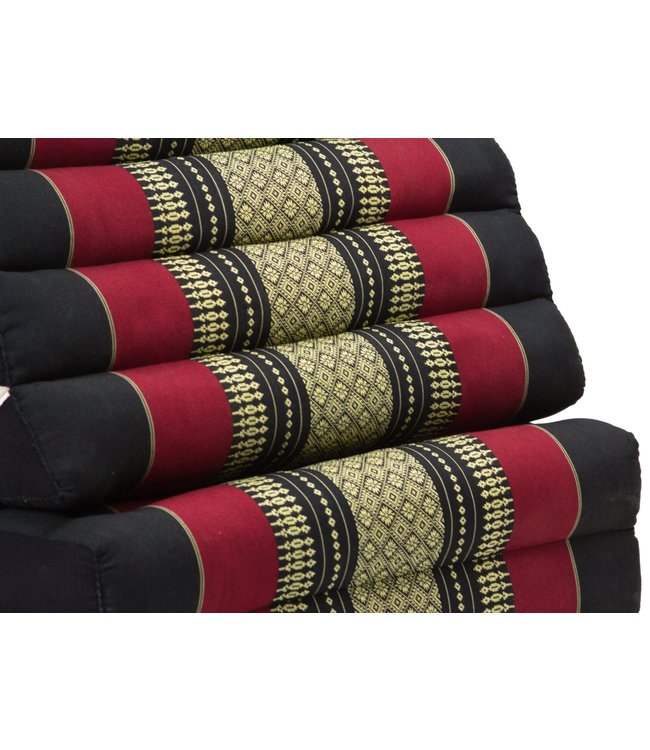 Cuscino Materasso Thailandese Triangolare 54x180x6cm XL Kapok Rosso