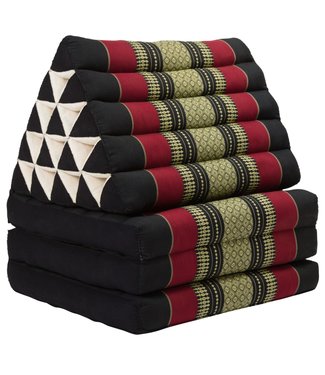 Fine Asianliving Thai Triangle Cushion Mattress Foldable XL 54x180x6cm Red