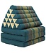 Coussin Thaïlandais Triangulaire Matelas 3 Parties XL 56x180cm Bleu