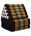 Thai Triangle Cushion Mattress Foldable XL Black Orange