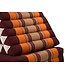 Thai Triangle Cushion Mattress Foldable XL 54x180x6cm Burgundy Orange