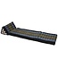 Coussin Thaïlandais Triangulaire Matelas 3 Parties 50x175x8cm Noir Éléphant