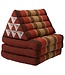 Fine Asianliving Thai Triangle Cushion Mattress Foldable Standard Burgundy Red