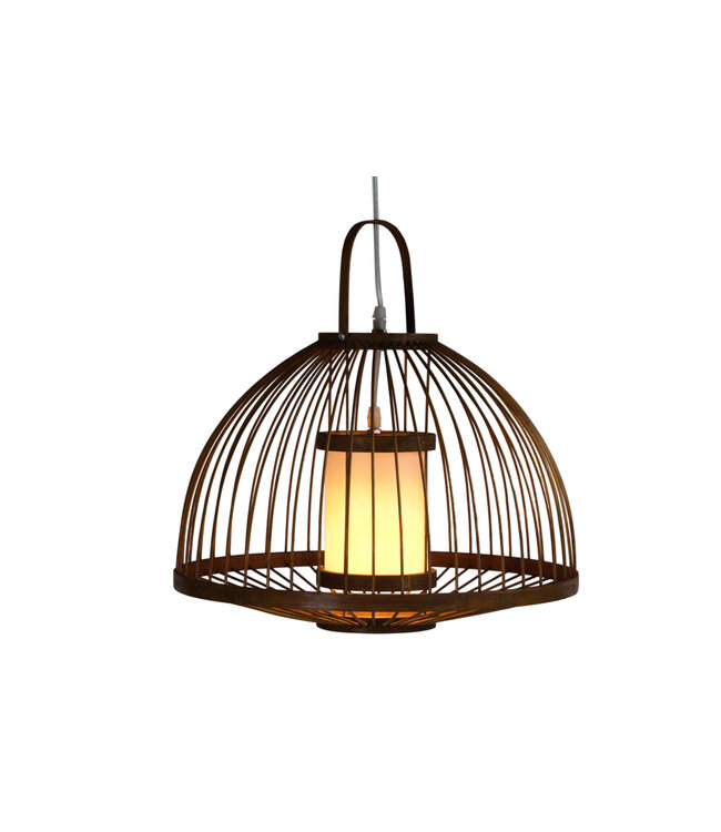 Bamboo Lampshade Pendant Light Handmade - Mabel D40xH40cm