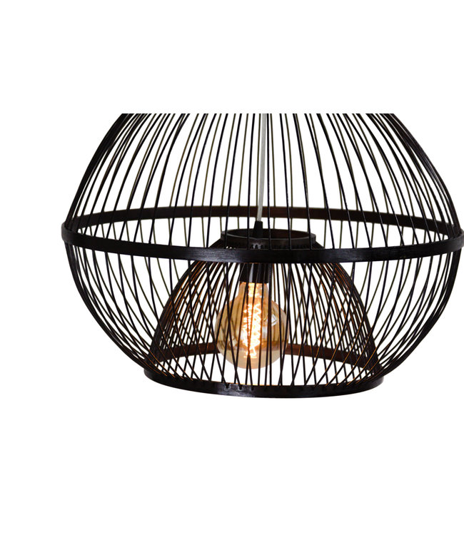 Lampada a Sospensione in Bambù Fatta a Mano - Lucas L50xP50xA40cm