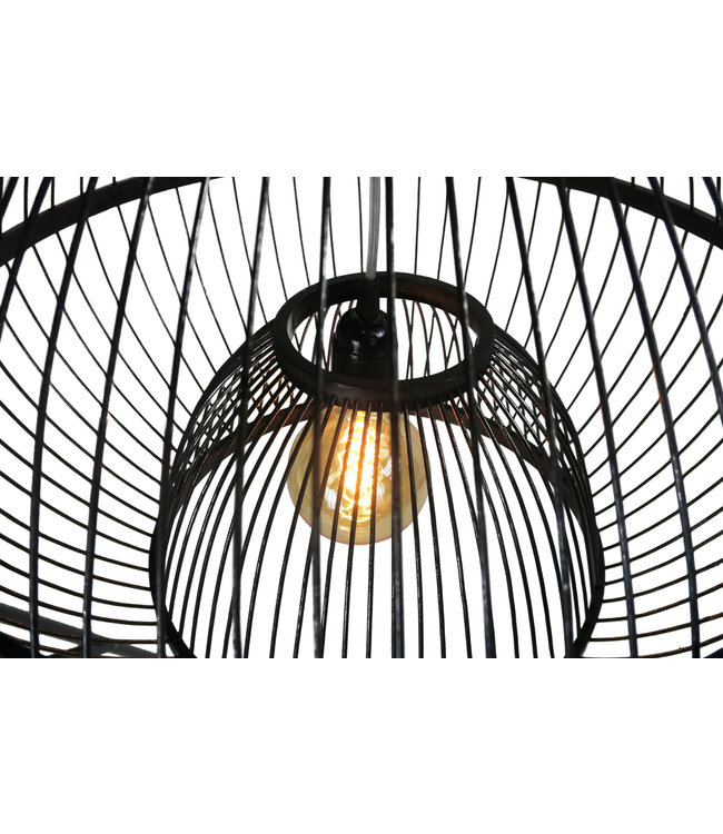 Lampada a Sospensione in Bambù Fatta a Mano - Lucas L50xP50xA40cm