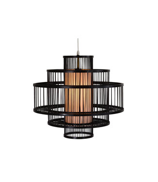 Fine Asianliving Ceiling Light Pendant Lighting Bamboo Lampshade Handmade - Leonard W50xD50xH50cm