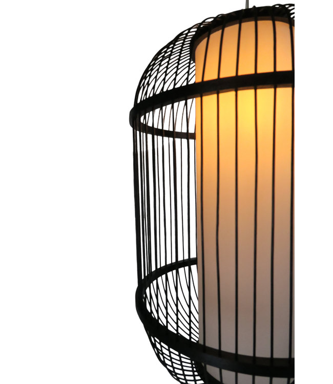 Suspension en Bambou Noir Fait Main - Dylan D35xH50cm