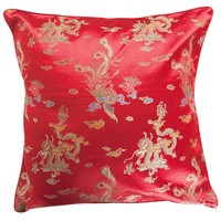 Chinese Cushion Cover Red Dragon 40x40cm Without Filling