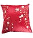 Chinesischer Kissenbezug Sakura Kirschblüten Rot 45x45cm Ohne Füllung