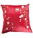 Fodera per Cuscino Cinese Sakura Cherry Blossoms Rosso 45x45cm Senza Riempimento