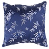 Fine Asianliving Coussin Chinois Bleu Marine Bambou 40x40cm