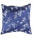 Coussin Chinois Bleu Marine Bambou 45x45cm