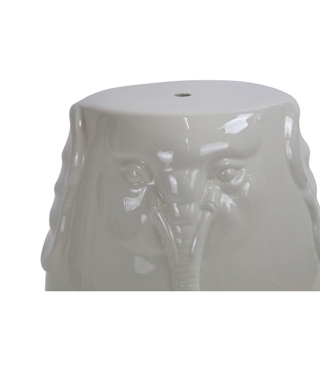 Ceramic Garden Stool Chinese Porcelain Handmade D33xH46cm