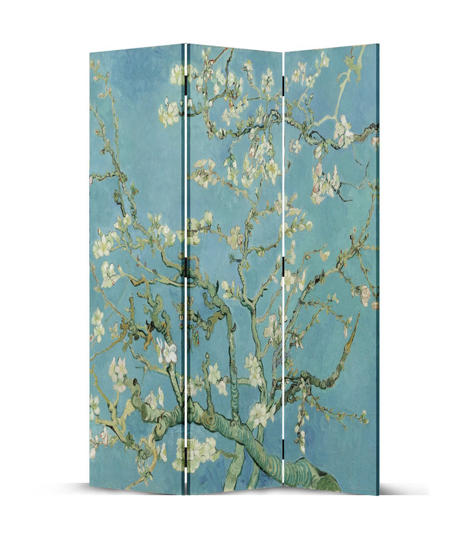 Kamerscherm Scheidingswand B120xH180cm 3 Panelen Van Gogh Amandel Bloesems