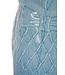 Keramische Kruk Uil Blauw Handgemaakt D33xH46cm