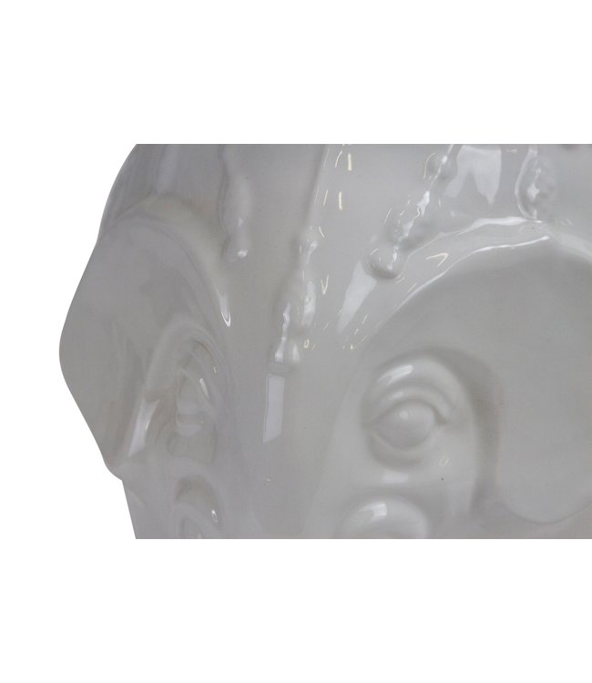 Taburete de Jardín de Cerámica Porcelana China Hecha a Mano D33xH46cm