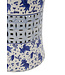 Taburete Ceramica Chino Peces koi Azul Blanco D33xH46cm