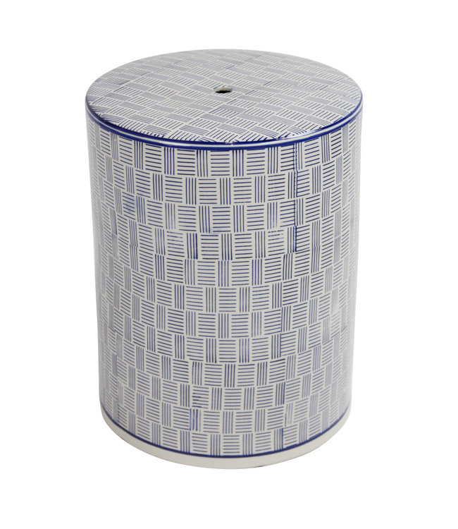 Keramikhocker Gartenhocker Chinesisch Porzellan D33xH46cm