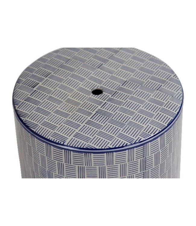 Sgabello in Ceramica Cinese Fatto a Mano D33xA46cm