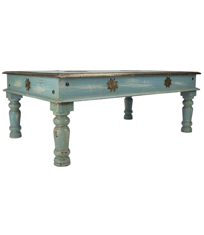 Indische Salontafel Handgemaakt in India B120xD77xH46cm