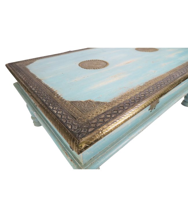 Indische Salontafel Handgemaakt in India B120xD77xH46cm