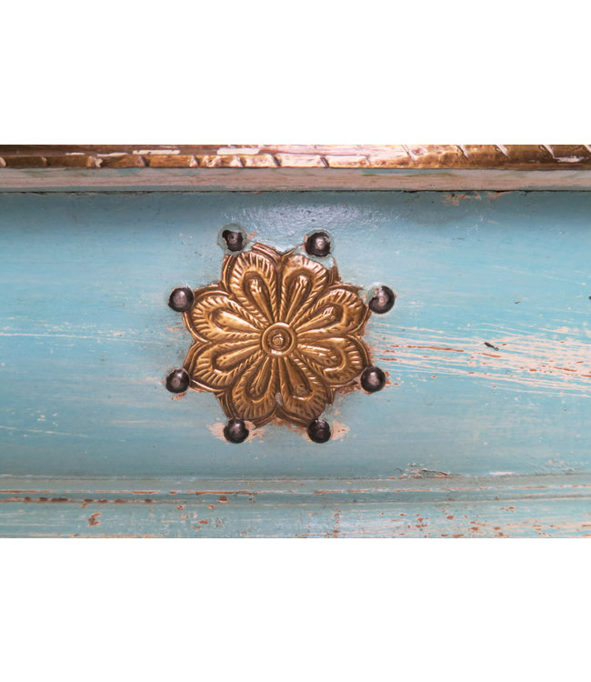 Indische Salontafel Handgemaakt in India B120xD77xH46cm