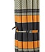 Thaimatte Rollbar Kapokfüllung 200x100x4.5cm Schwarz Orange