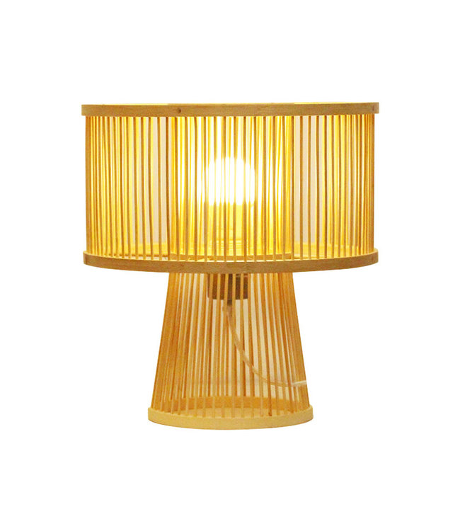 Bamboo Table Lamp Handmade - Remi D30xH31cm