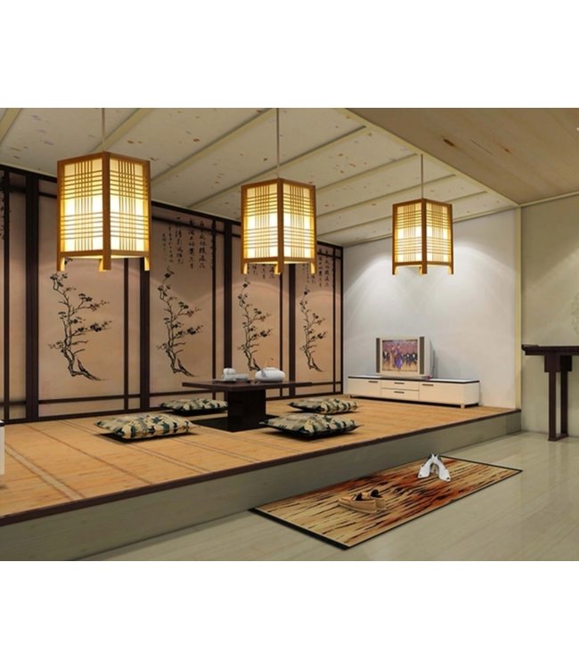 Japanse Hanglamp Shoji Natural - Isumi B15xD15xH25cm