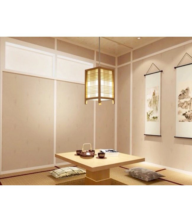 Japanische Lampe Shoji Natur - Isumi B15xT15xH25cm