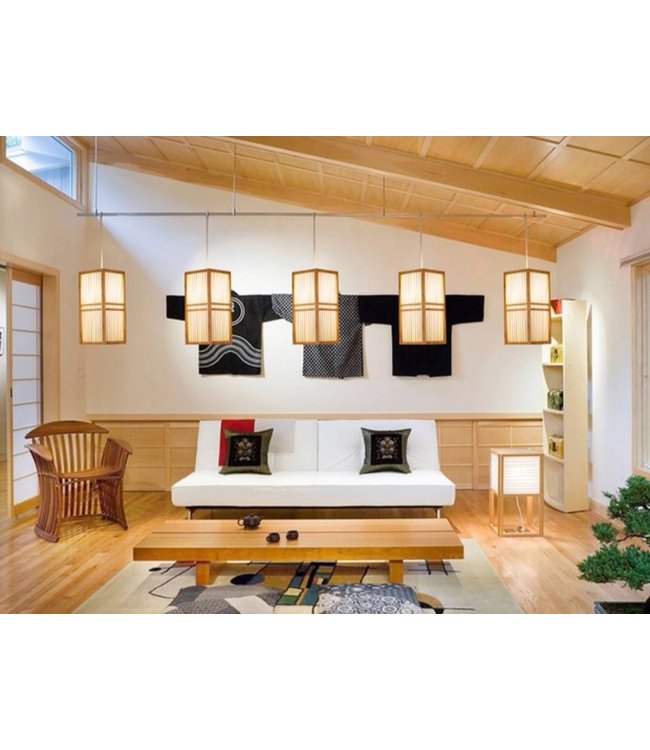 Japanische Lampe Shoji Natur - Kobe B17xT17xH37cm
