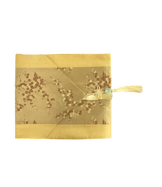 Fine Asianliving Chinese Table Runner 33x190cm Blossoms Beige