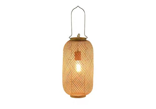 Fine Asianliving Bamboo Webbing Lamp Carmen Handmade D17xH60cm
