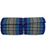 Matelas Thaï Enroulable en Coton et Kapok 200x77x4.5cm Océan Bleu