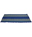 Matelas Thaï Enroulable en Coton et Kapok 200x77x4.5cm Océan Bleu