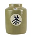 Chinese Gemberpot Groen "Tea" Handbeschilderd L12xH28cm