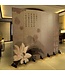Paravent Asiatisch Raumteiler B240xH180cm Trennwand 6-teilig Chinesische Blumen