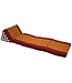 Coussin Thaïlandais Triangulaire Matelas 3 Parties XL 54x180x6cm Orange Thaï