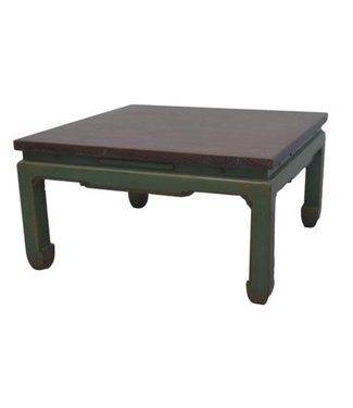 Fine Asianliving Table Basse Chinoise Verte L84xP84xH45cm