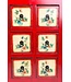 Chinese Dressoir Handgeschilderde Bloemen Rood B157xD45xH80cm