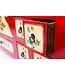 Chinese Dressoir Handgeschilderde Bloemen Rood B157xD45xH80cm