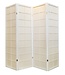 Paravent Japonais L180xH180cm 4 Panneaux Shoji Papier de Riz Blanc Blanc