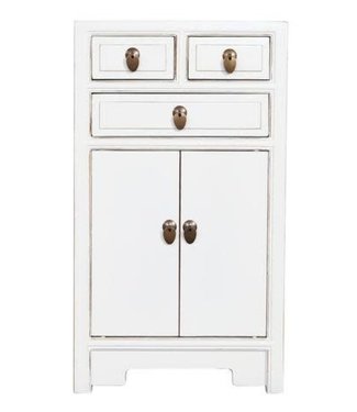 Fine Asianliving Chinese Cabinet White W44xD42xH77cm