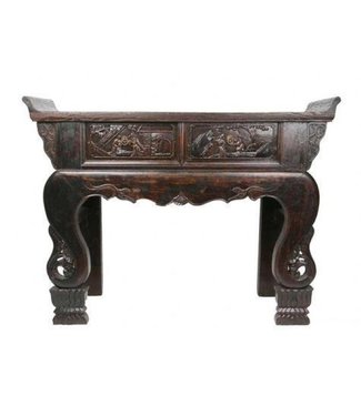 Fine Asianliving Consolle Cinese Antico in Legno Fatto a Mano L139xP38xA102cm