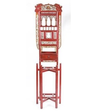 Fine Asianliving Table Rouge Antique de Chine pour Lavabo L42xH153xP52cm