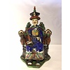 Fine Asianliving Chinese Emperor Dragon Handmade Porcelain Blue W18xD18xH32cm