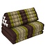 Thai Cushion Three-fold 80x190x7cm Triangle Cushion XXXL 8 Roll Seat Green